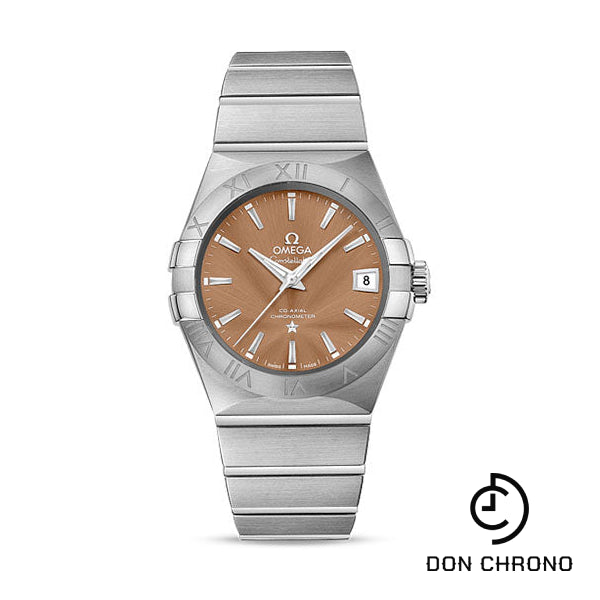 Omega Constellation Co-Axial Watch - 38 mm Steel Case - Bronze Dial - 123.10.38.21.10.001