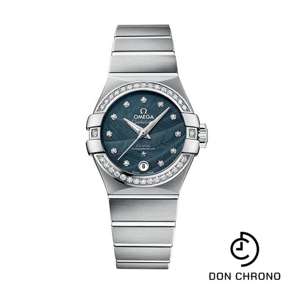 Omega Constellation Co-Axial Watch - 27 mm Steel Case - Blue Dial - 123.15.27.20.53.001