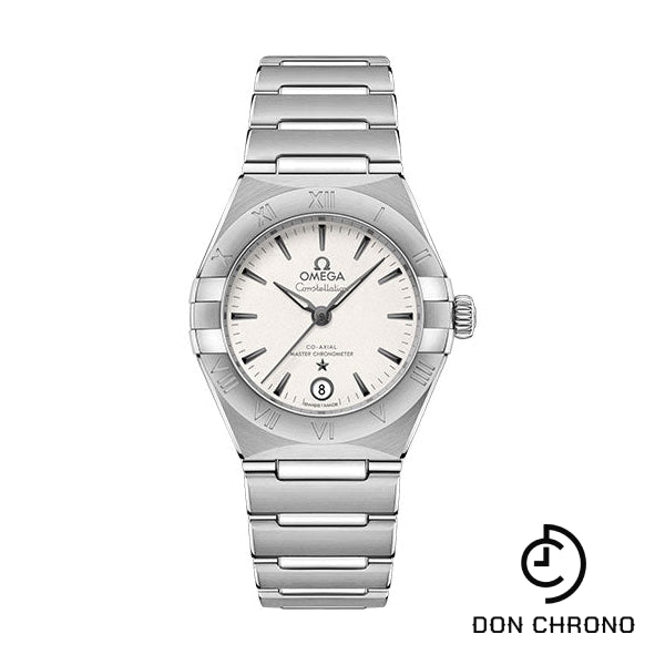 Omega Constellation Manhattan Co-Axial Master Chronometer Watch - 29 mm Steel Case - Crystal White Silvery Dial - 131.10.29.20.02.001