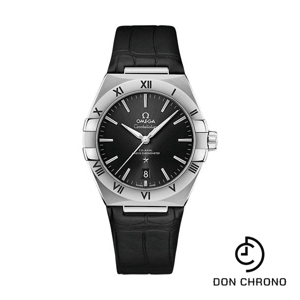 Omega Constellation OMEGA Co-Axial Master Chronometer - 39 mm Steel Case - Black Dial - Black Leather Strap - 131.13.39.20.01.001
