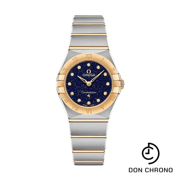 Omega Constellation Quartz - 25 mm Steel And Yellow Gold Case - Blue Glass Diamond Dial - 131.20.25.60.53.001
