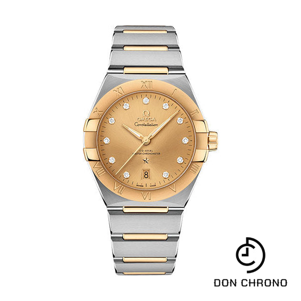 Omega Constellation OMEGA Co-Axial Master Chronometer - 39 mm Steel And Yellow Gold Case - Champagne Diamond Dial - 131.20.39.20.58.001