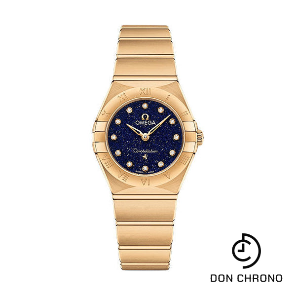 Omega Constellation Quartz - 25 mm Yellow Gold Case - Blue Glass Diamond Dial - 131.50.25.60.53.001
