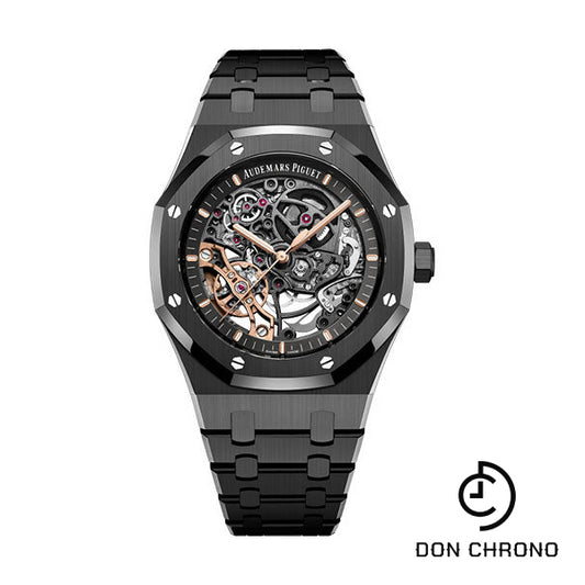 Audemars Piguet Royal Oak Self Winding Double Balanced Wheel Openworked - 41mm Black Ceramic Case - Openworked Dial - Bracelet - 15416CE.OO.1225CE.01