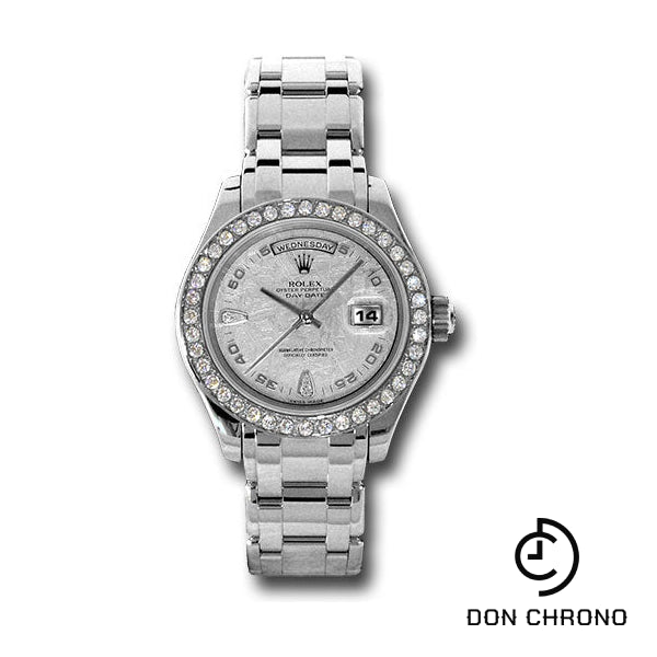 Rolex Platinum Day-date Special Edition 39 Watch - 40 Diamond Bezel - Meteorite Diamond Dial - 18946 met