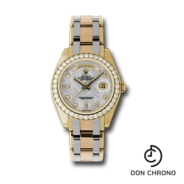 Rolex Yellow Gold Day-Date Special Edition 39 Watch - 40 Diamond Bezel - Meteorite Diamond Dial - 18948tri mtd