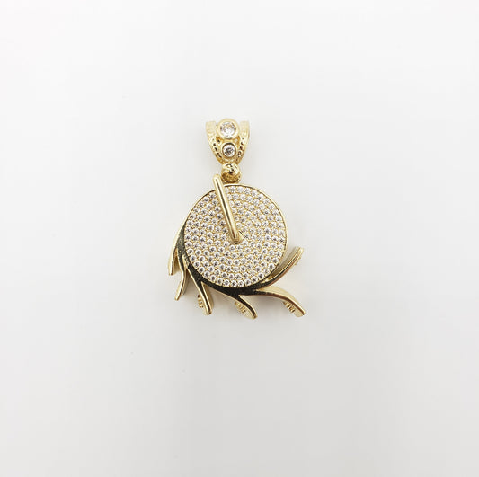 14K Gold- Money Roll Pendant