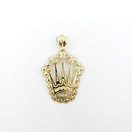 14K Gold- King Crown with Mariner Trim