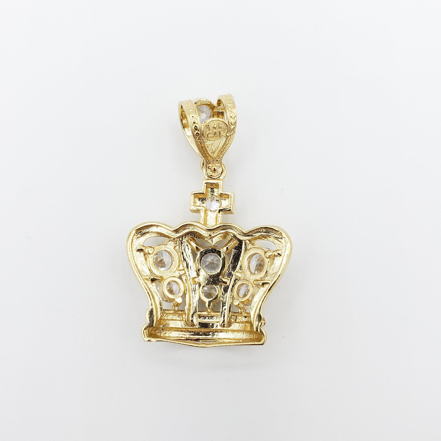 14K Gold- Crown Pendant