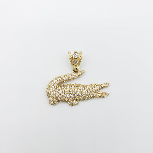 14K Gold- Alligator Pendant