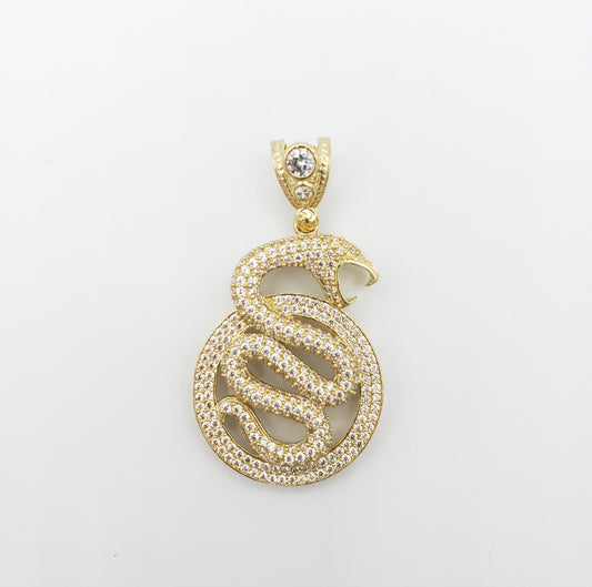 14K Gold- Snake Pendant