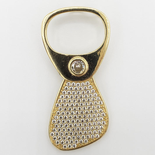14K Gold- Bottle Opener Pendant
