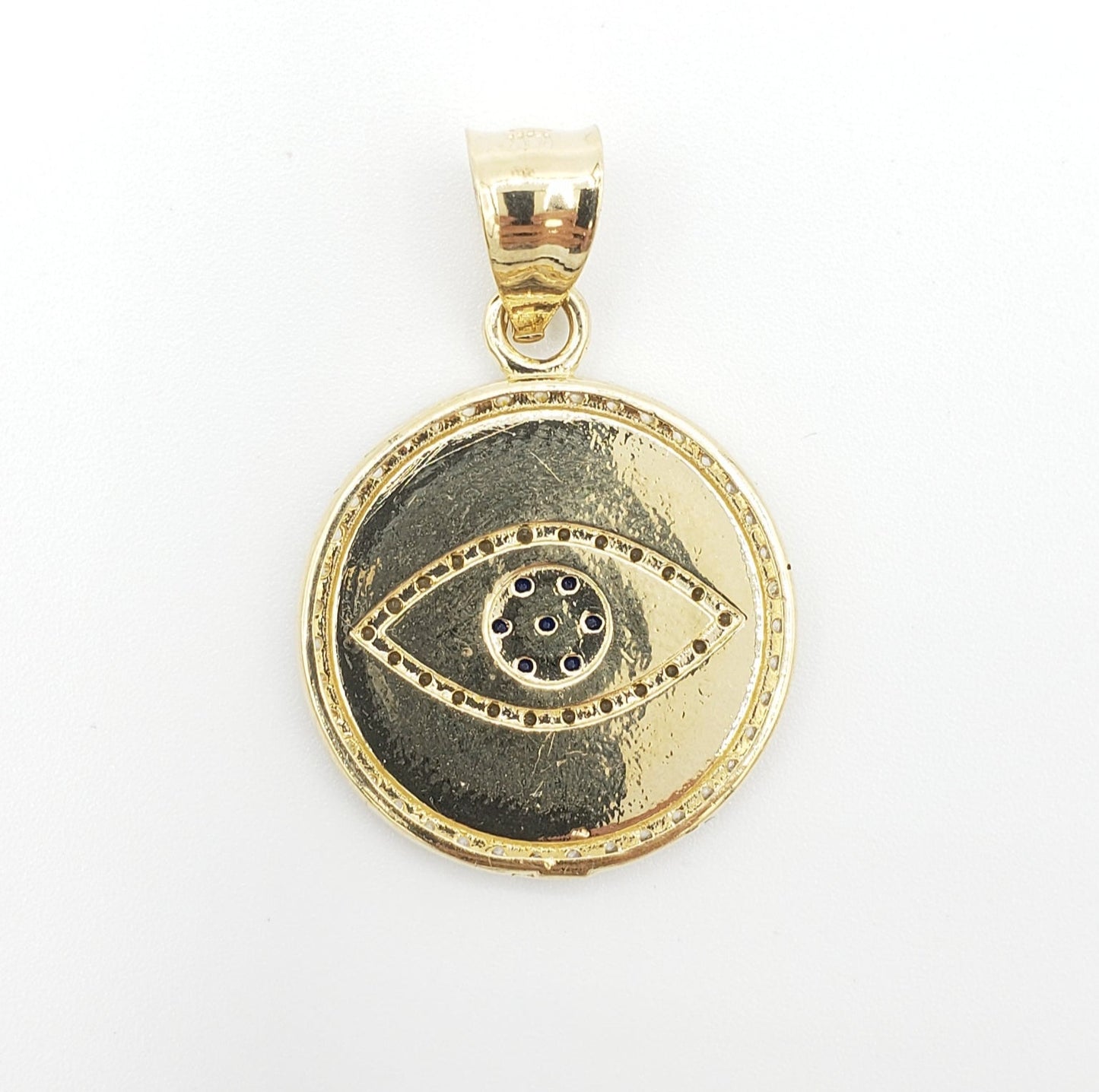 14K Gold- Evil Eye Pendant