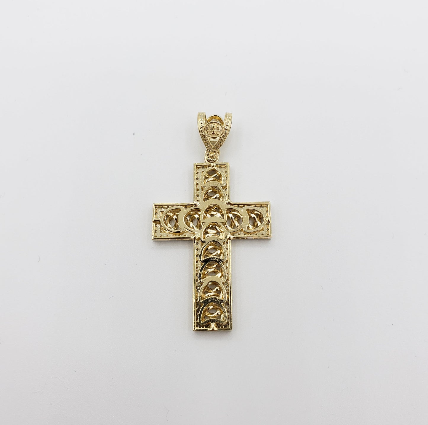 14K Gold- Braided Cross Pendant