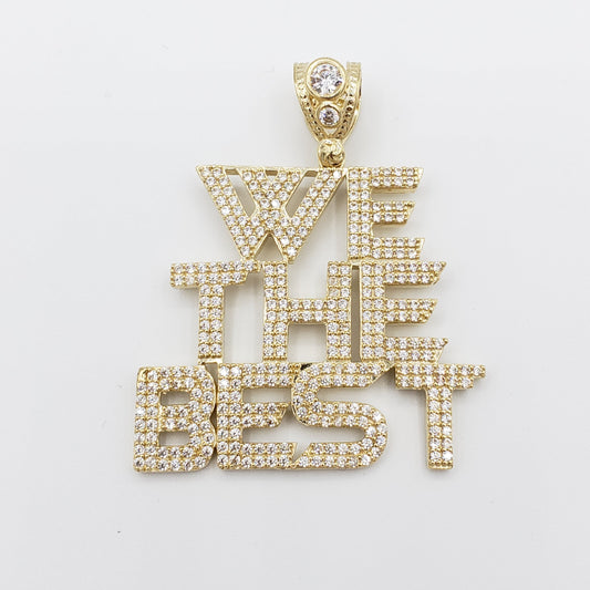 14K Gold- "WE THE BEST" Pendant