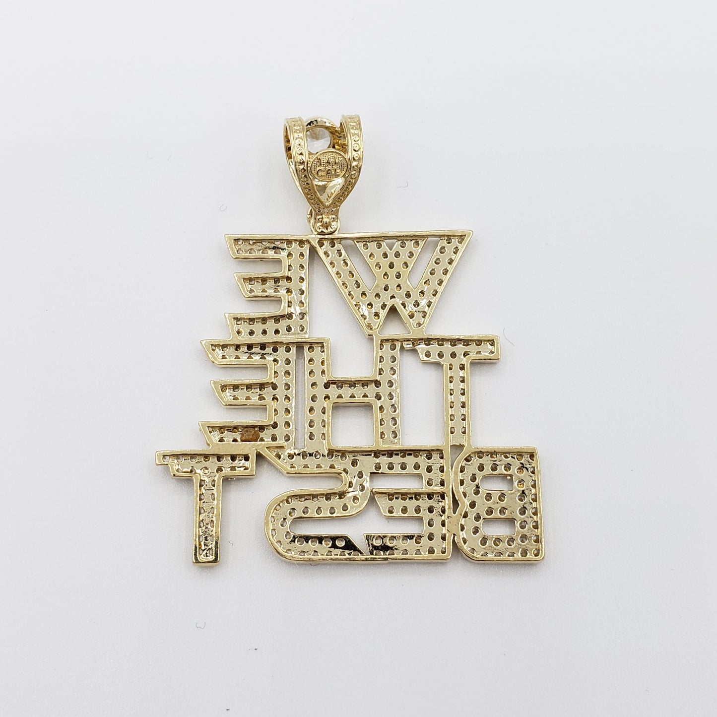 14K Gold- "WE THE BEST" Pendant