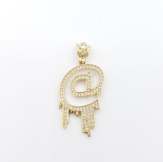 14K Gold- "@" Pendant