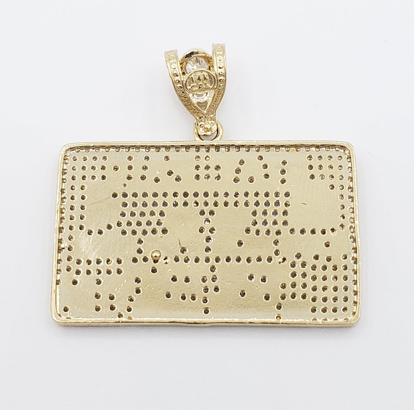 14K Gold- "STAY PAID" Credit Card Pendant