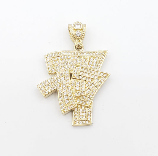 14K Gold- Lucky 7 Pendant