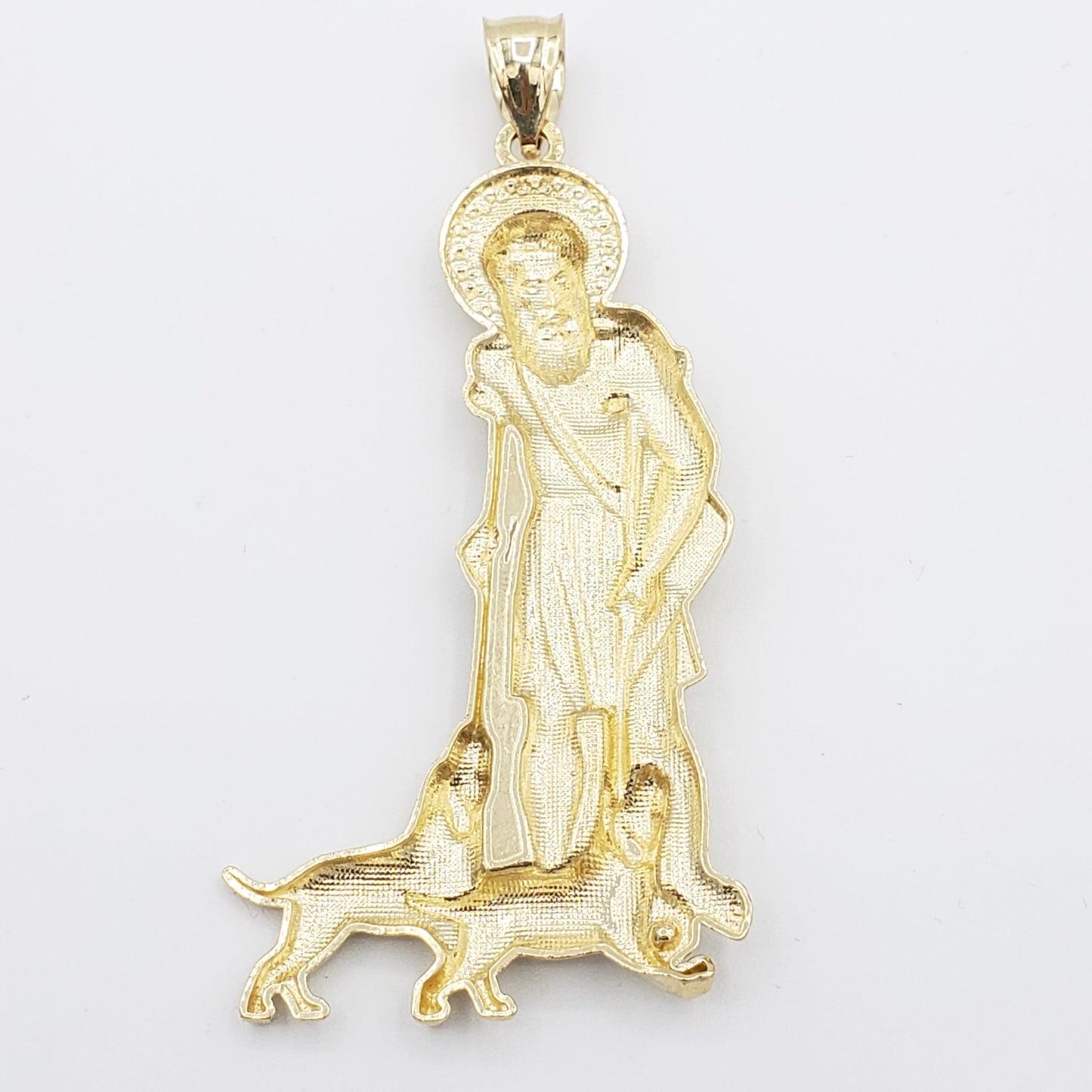 14K Gold- Saint Lazarus Pendant