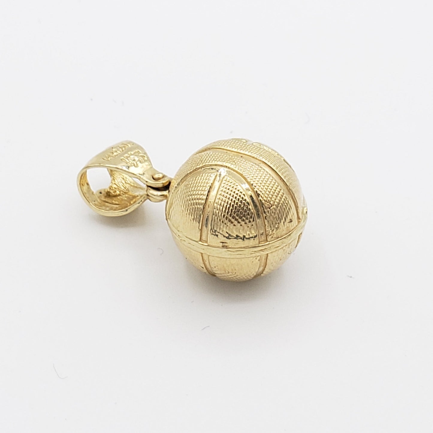 14K Gold- Basketball Pendant