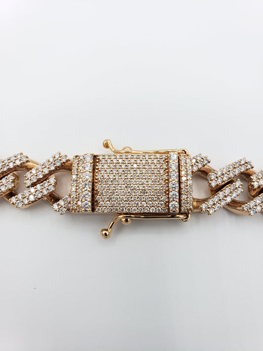 14K Gold- Diamond Miami Cuban Rose Gold Chain (301.1 Grams)