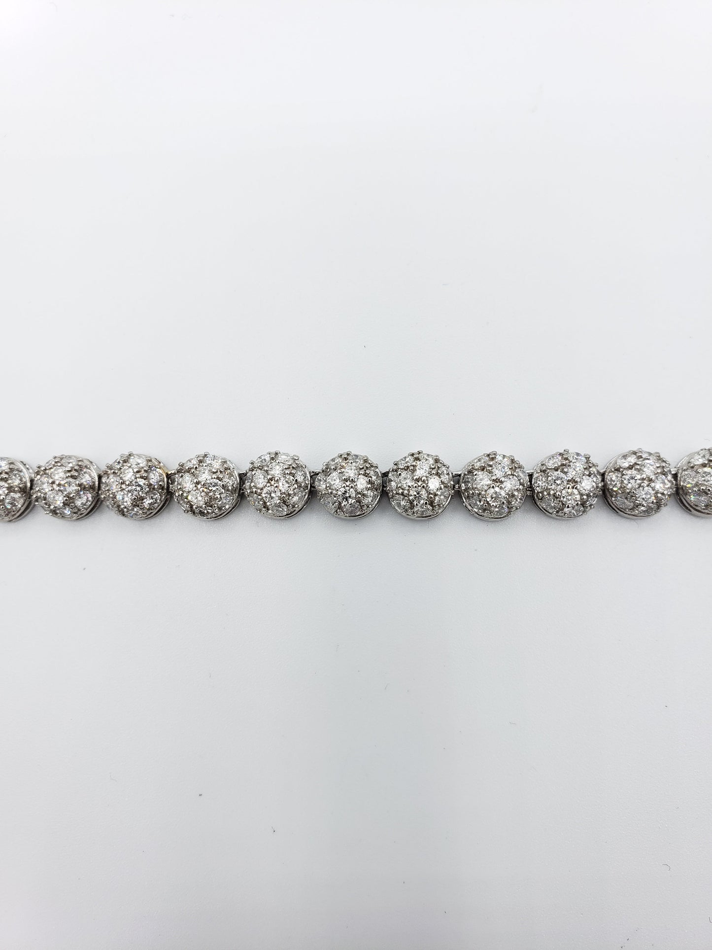 14K White Gold- Diamond DC Chain