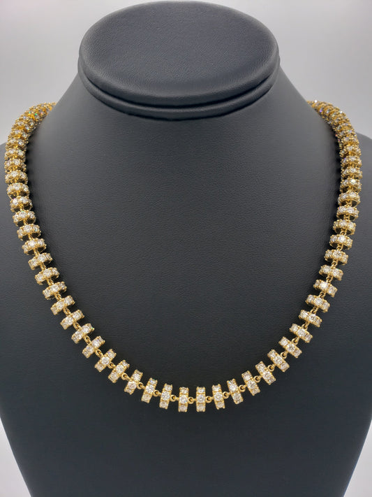 14K Gold- Diamond Disc Chain | 136 Grams