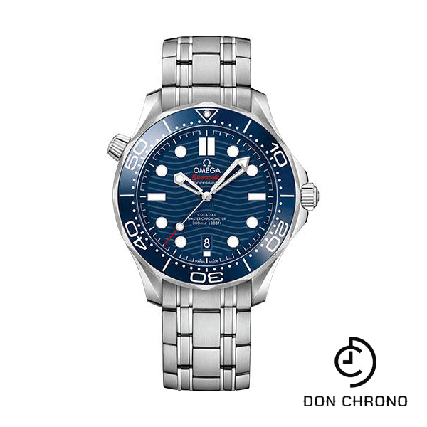 Omega Seamaster Diver 300M Co-Axial Master Chronometer Watch - 42 mm Steel Case - Blue Ceramic Dial - 210.30.42.20.03.001