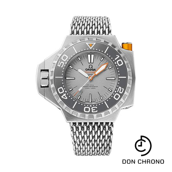 Omega Seamaster Ploprof 1200M Co-Axial Master Chronometer Watch - 55 x 48 mm Titanium Case - Bi-Directional Bezel - Grade 5 Titanium Dial - An Additional Grey Rubber Strap - 227.90.55.21.99.001