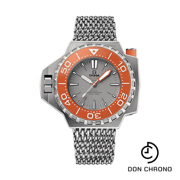 Omega Seamaster Ploprof 1200M Co-Axial Master Chronometer Watch - 55 x 48 mm Titanium Case - Bi-Directional Bezel - Grade 5 Titanium Dial - An Additional Grey Rubber Strap - 227.90.55.21.99.002