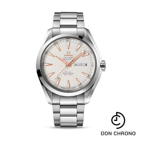 Omega Seamaster Aqua Terra Co-Axial Annual Calendar Watch - 43 mm Steel Case - Teak-Silver Dial - 231.10.43.22.02.003