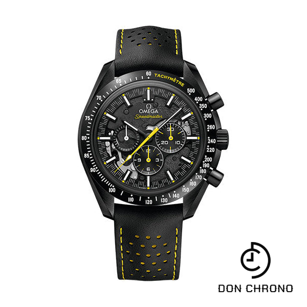 Omega Speedmaster Moonwatch Chronograph "Dark Side of the Moon" Apollo 8 - 44.25 mm Black Ceramic Case - Black Dial - Perforated Black Leather Strap - 311.92.44.30.01.001