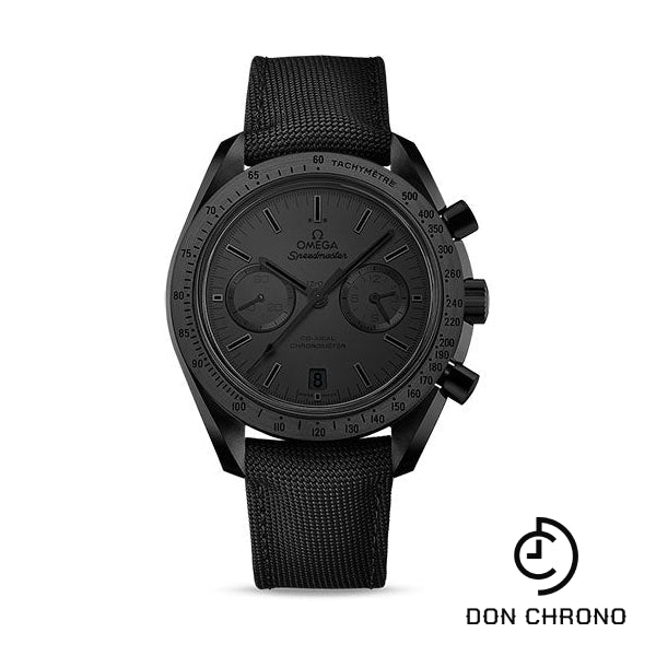 Omega Speedmaster Moonwatch Omega Co-Axial Chronograph Watch - 44.25 mm Black Ceramic Case - Black Dial - Black Nylon Strap - 311.92.44.51.01.005