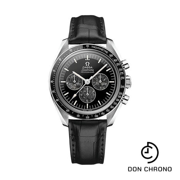 Omega Speedmaster Moonwatch Professional Chronograph Calibre 321 - 42 mm Platinum Case - Black Dial - Black Leather Strap - 311.93.42.30.99.001