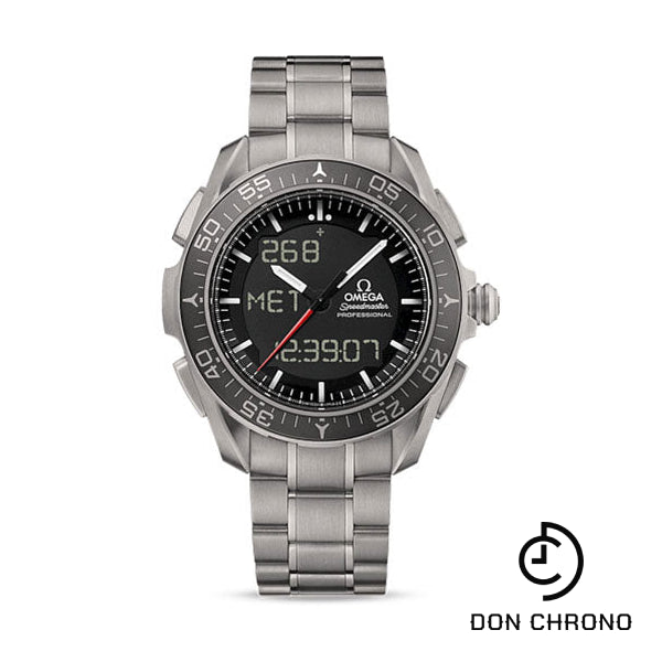Omega Speedmaster Skywalker X-33 Chronograph 45 mm Watch - 45 mm Titanium Case - Black Ceramic Bezel - Black Dial - 318.90.45.79.01.001