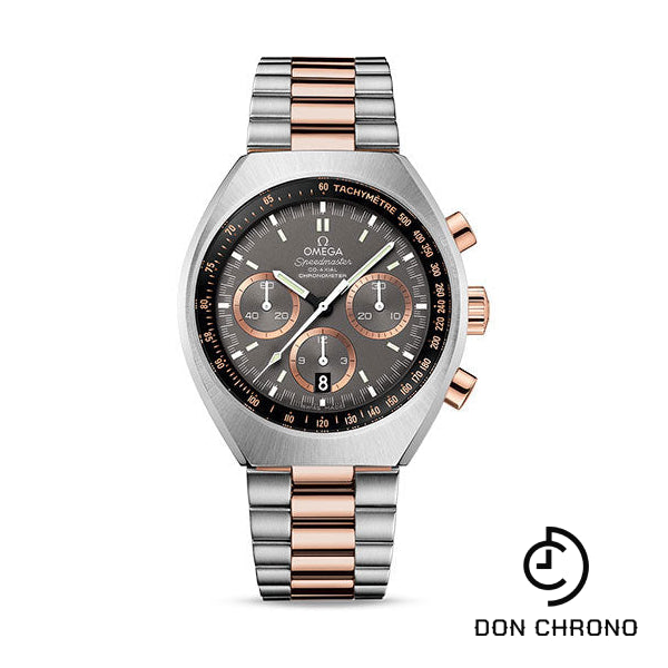 Omega Speedmaster Mark II Co-Axial Chronograph Watch - 42.4 mm Steel - Sedna Gold Case - Grey Dial - Steel And Sedna Gold Bracelet - 327.20.43.50.01.001