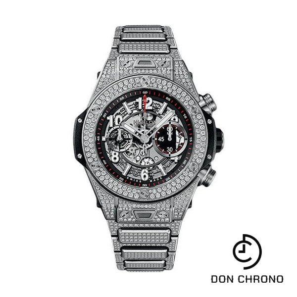 Hublot Big Bang Unico Titanium Pave Bracelet Watch-411.NX.1170.NX.3704