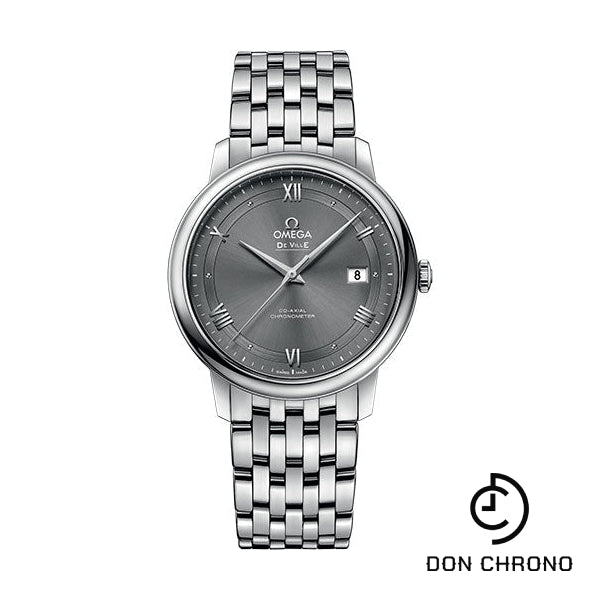 Omega De Ville Prestige Co-Axial Watch - 39.5 mm Steel Case - Grey Dial - 424.10.40.20.06.001