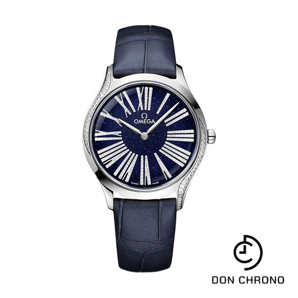 Omega De Ville Tresor Quartz - 36 mm Canopus Gold Case - Bold Blue Dial - Blue Leather Strap - 428.58.36.60.53.001