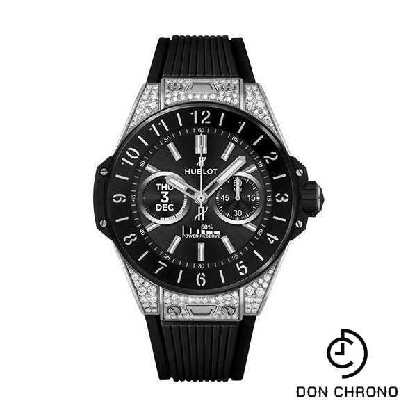 Hublot Big Bang e Titanium Diamonds Watch - 42 mm - Digital Hublot Dial - Black Rubber Strap-440.NX.1106.RX.1704
