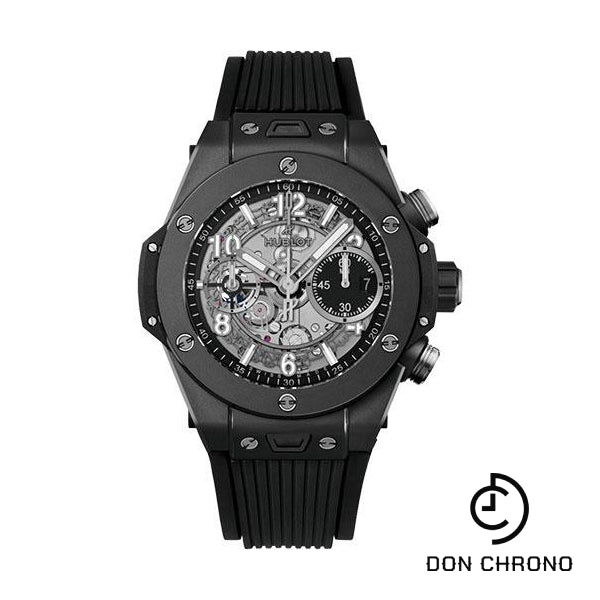 Hublot Big Bang Unico Black Magic Watch - 42 mm - Black Skeleton Dial - Black Structured Rubber Strap-441.CI.1171.RX