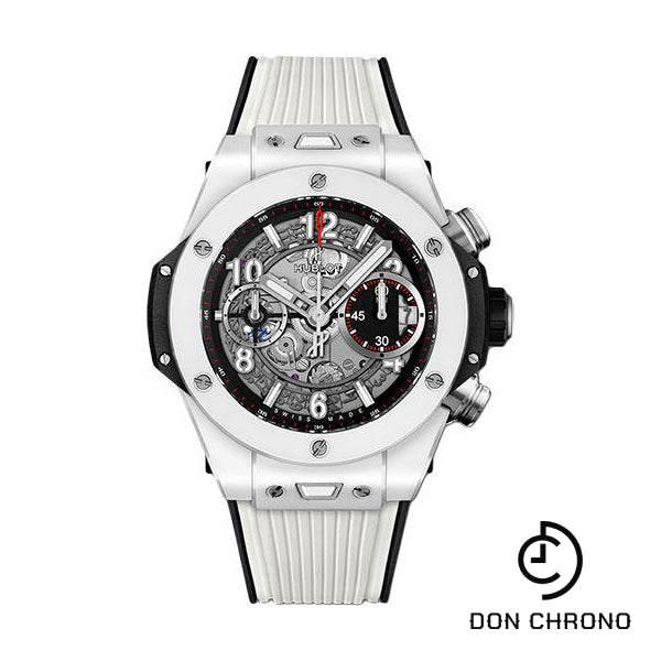Hublot Big Bang Unico White Ceramic 42mm Watch - 42 mm - Black Skeleton Dial-441.HX.1170.RX
