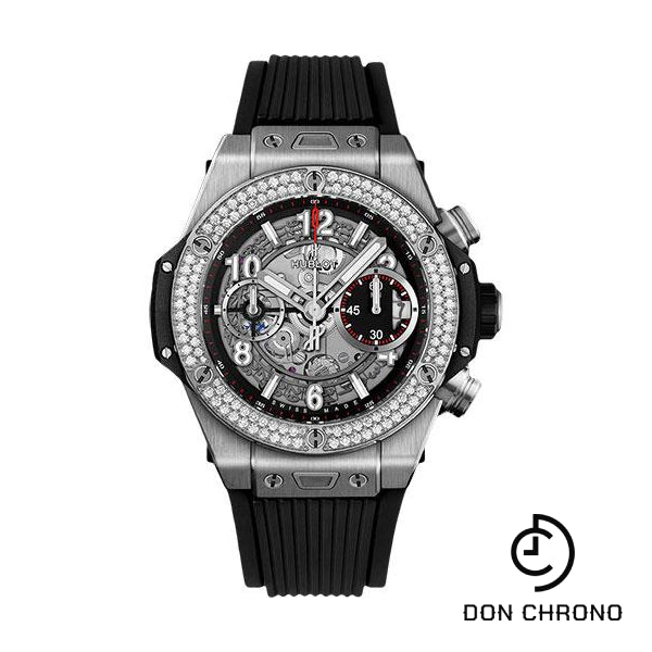 Hublot Big Bang Unico Titanium Diamonds 42mm Watch - 42 mm - Black Skeleton Dial-441.NX.1170.RX.1104