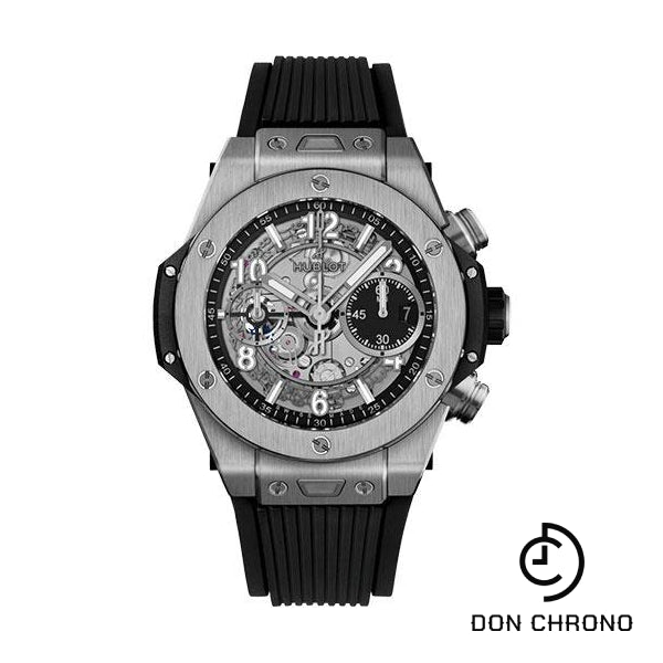 Hublot Big Bang Unico Titanium Watch - 42 mm - Black Skeleton Dial - Black Lined Rubber Strap-441.NX.1171.RX