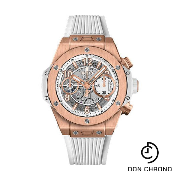 Hublot Big Bang Unico King Gold White 42mm Watch - 42 mm - White Skeleton Dial-441.OE.2010.RW
