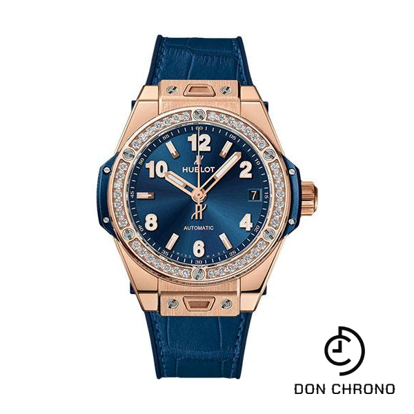 Hublot Big Bang One Click King Gold Blue Diamonds Watch - 39 mm - Blue Dial-465.OX.7180.LR.1204