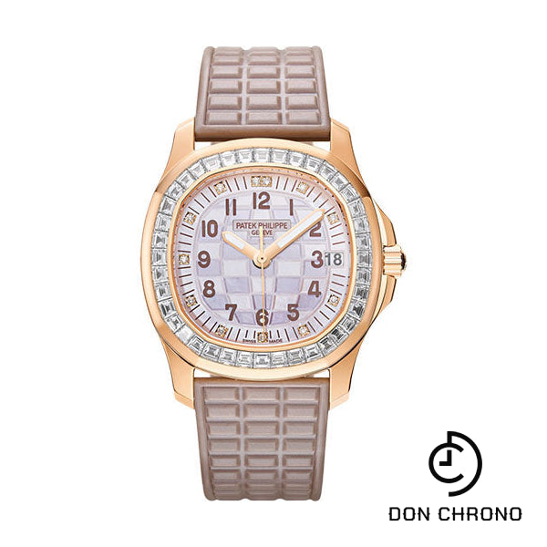 Patek Philippe Aquanaut Luce Haute Joaillerie - 35.6 mm - Rose Gold - Engraved Mother-Of Pearl Dial - 5072R-001