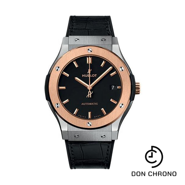 Hublot Classic Fusion Titanium King Gold Watch - 45 mm - Black Dial-511.NO.1181.LR
