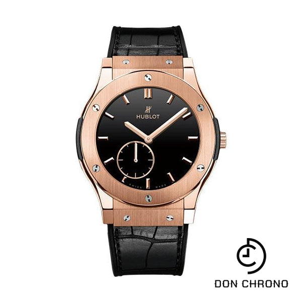 Hublot Classic Fusion Ultra-Thin King Gold Black Shiny Dial Watch-515.OX.1280.LR